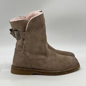 Birkenstock Uppsala Shearling Suede Leather Boots. Size 7